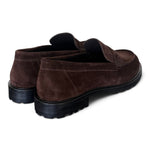 Mocassino suede pepe Elisa Lanci<BR/> 