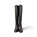 Stivale tubo tc90 pelle nera Elisa Lanci<BR/> 