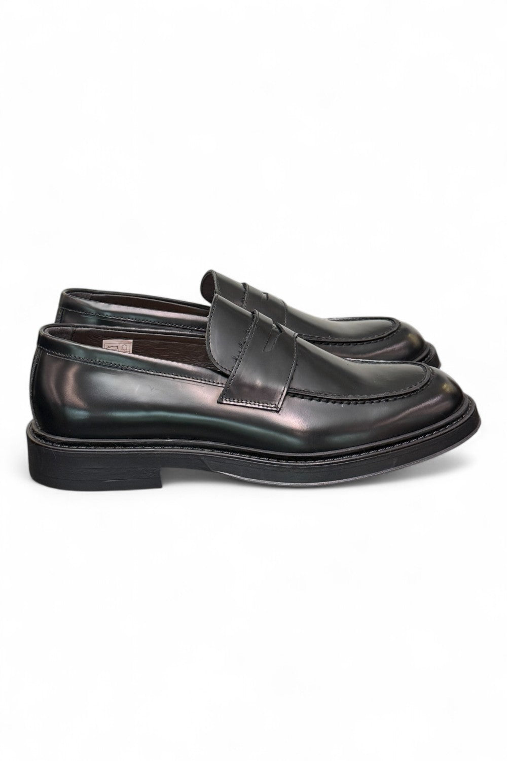 Mocassino spazzolato nero Exton 