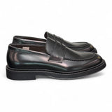 Mocassino spazzolato nero Exton 