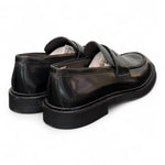 Mocassino spazzolato nero Exton 
