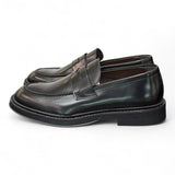 Mocassino spazzolato nero Exton 
