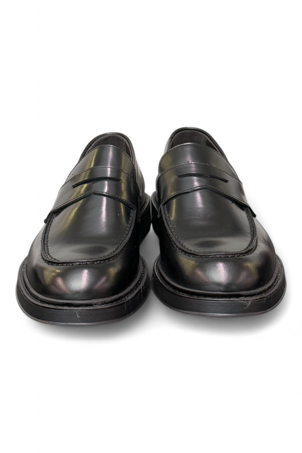 Mocassino spazzolato nero Exton 