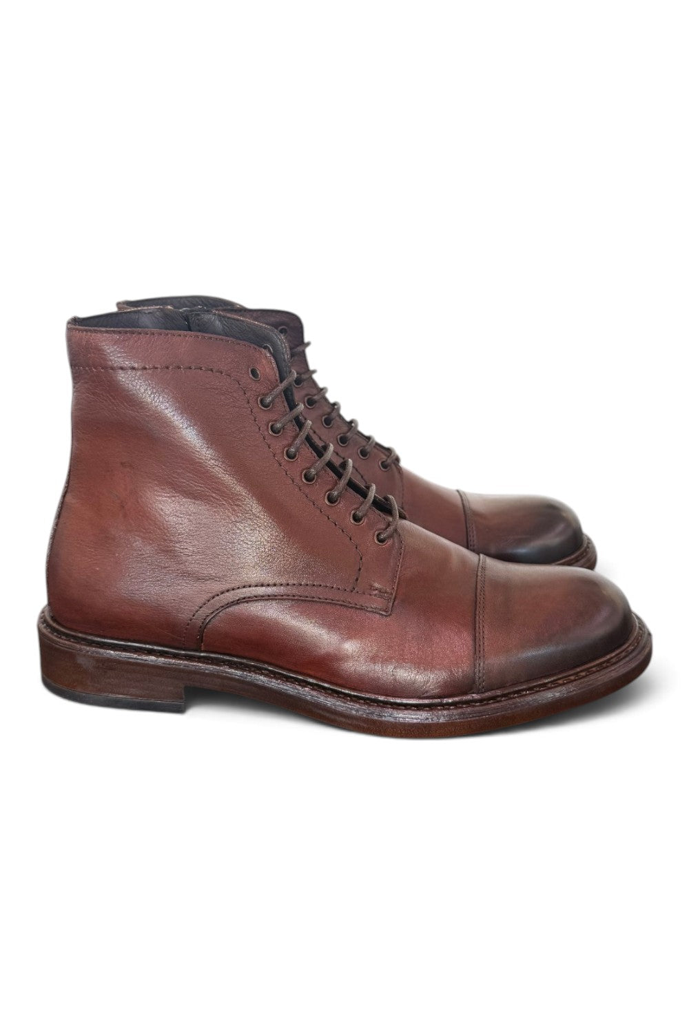 Polacco puntale pelle marrone Exton<BR/> 