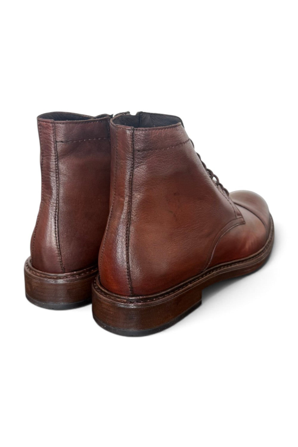 Polacco puntale pelle marrone Exton<BR/> 