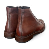 Polacco puntale pelle marrone Exton<BR/> 