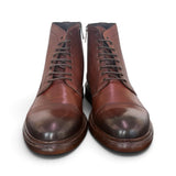 Polacco puntale pelle marrone Exton<BR/> 