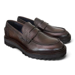 Mocassino pelle testa di moro Fabbrica 0<BR/> 