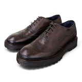 Francesina pelle testa di moro Fabbrica 0<BR/> 
