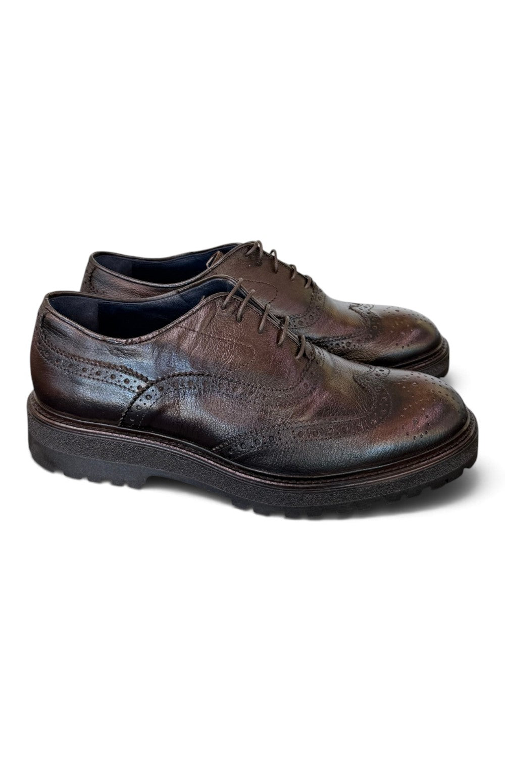 Francesina pelle testa di moro Fabbrica 0<BR/> 