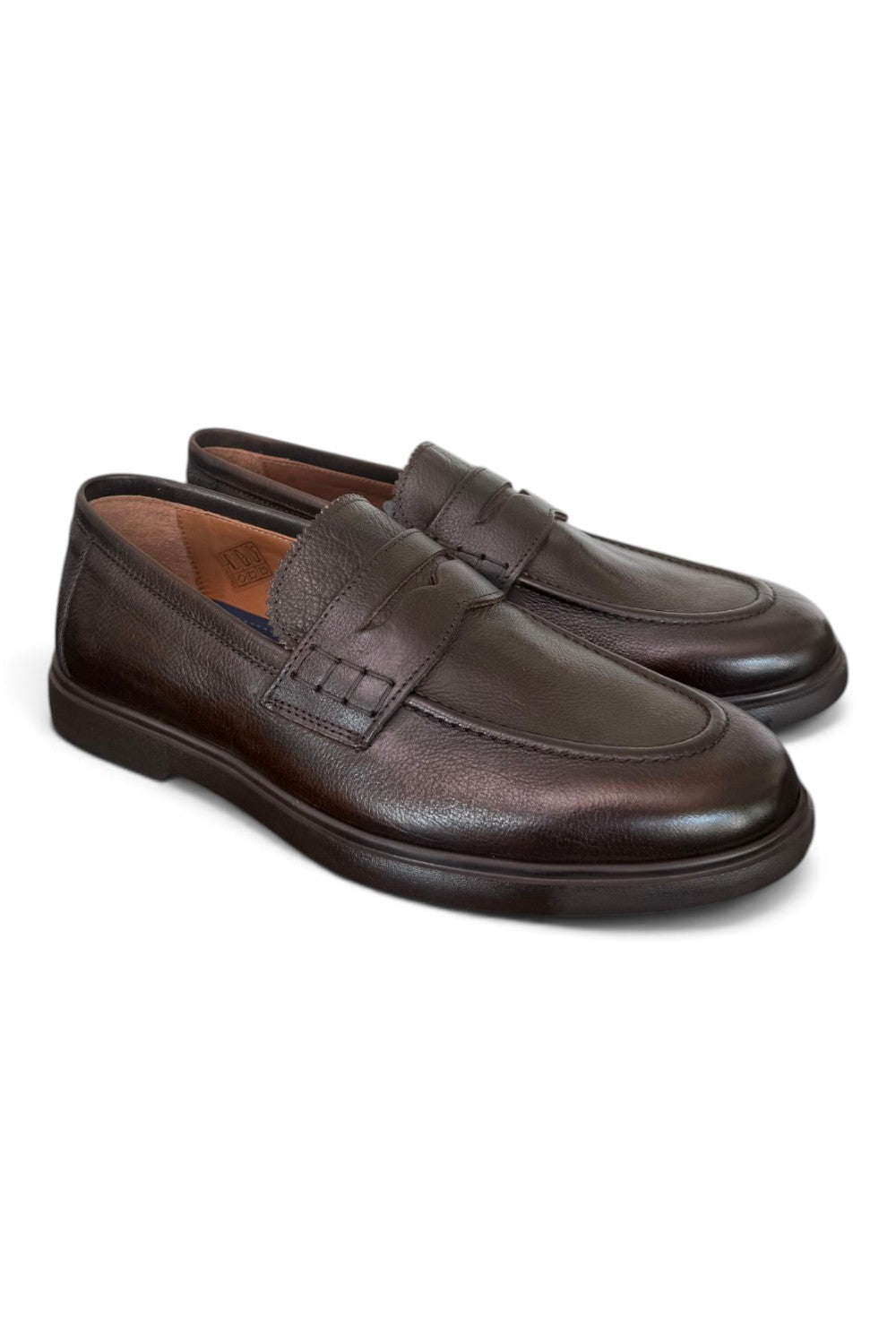 Mocassino pelle testa di moro F.lli Rennella<BR/> 