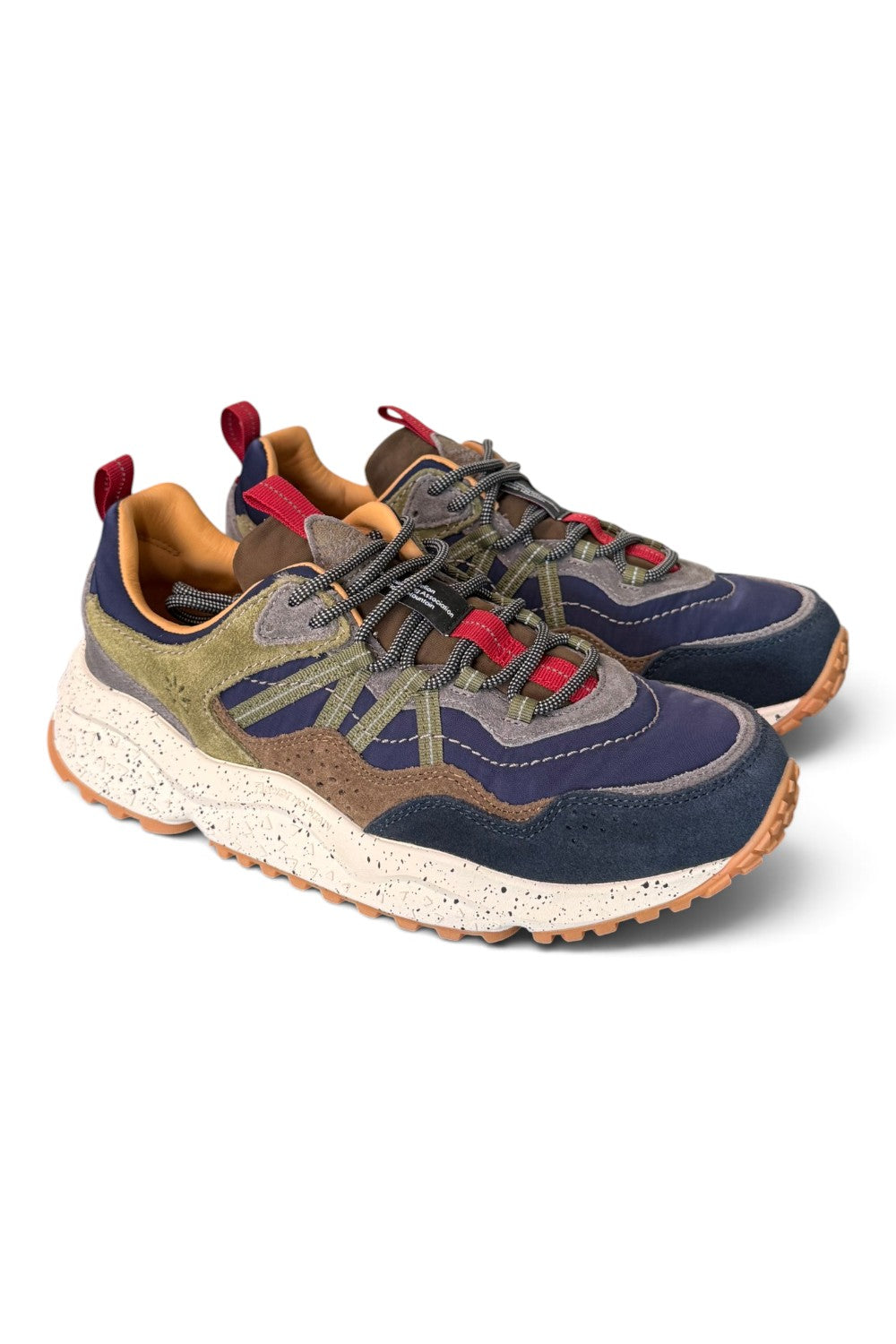 Sneaker uomo Flower Mountain Sanchia 1A08 blue brown mud 
