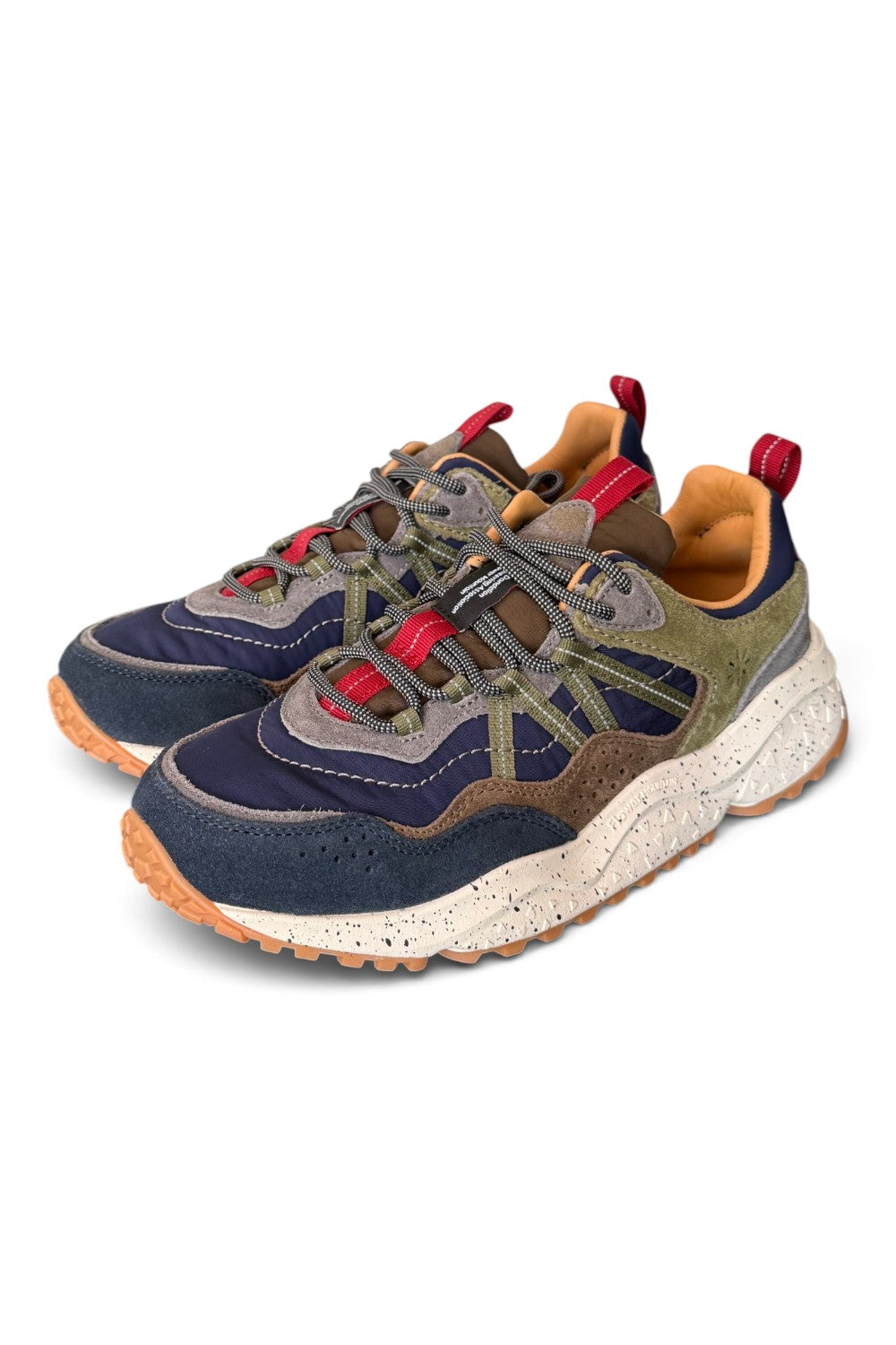 Sneaker uomo Flower Mountain Sanchia 1A08 blue brown mud 