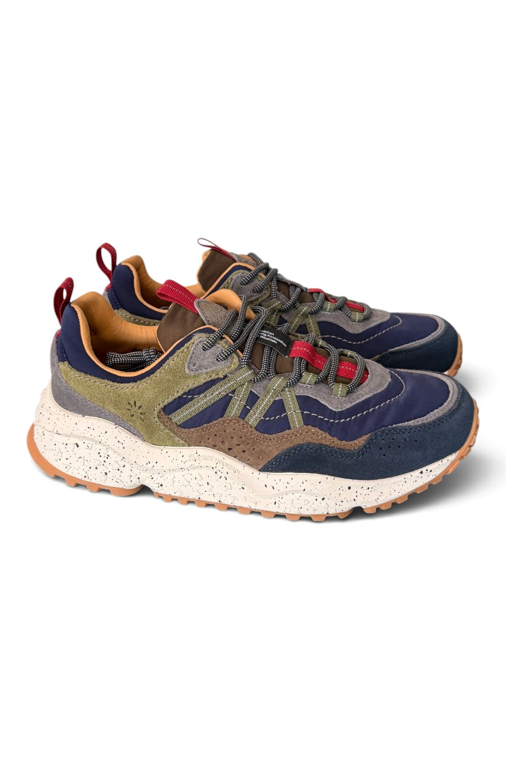 Sneaker uomo Flower Mountain Sanchia 1A08 blue brown mud 
