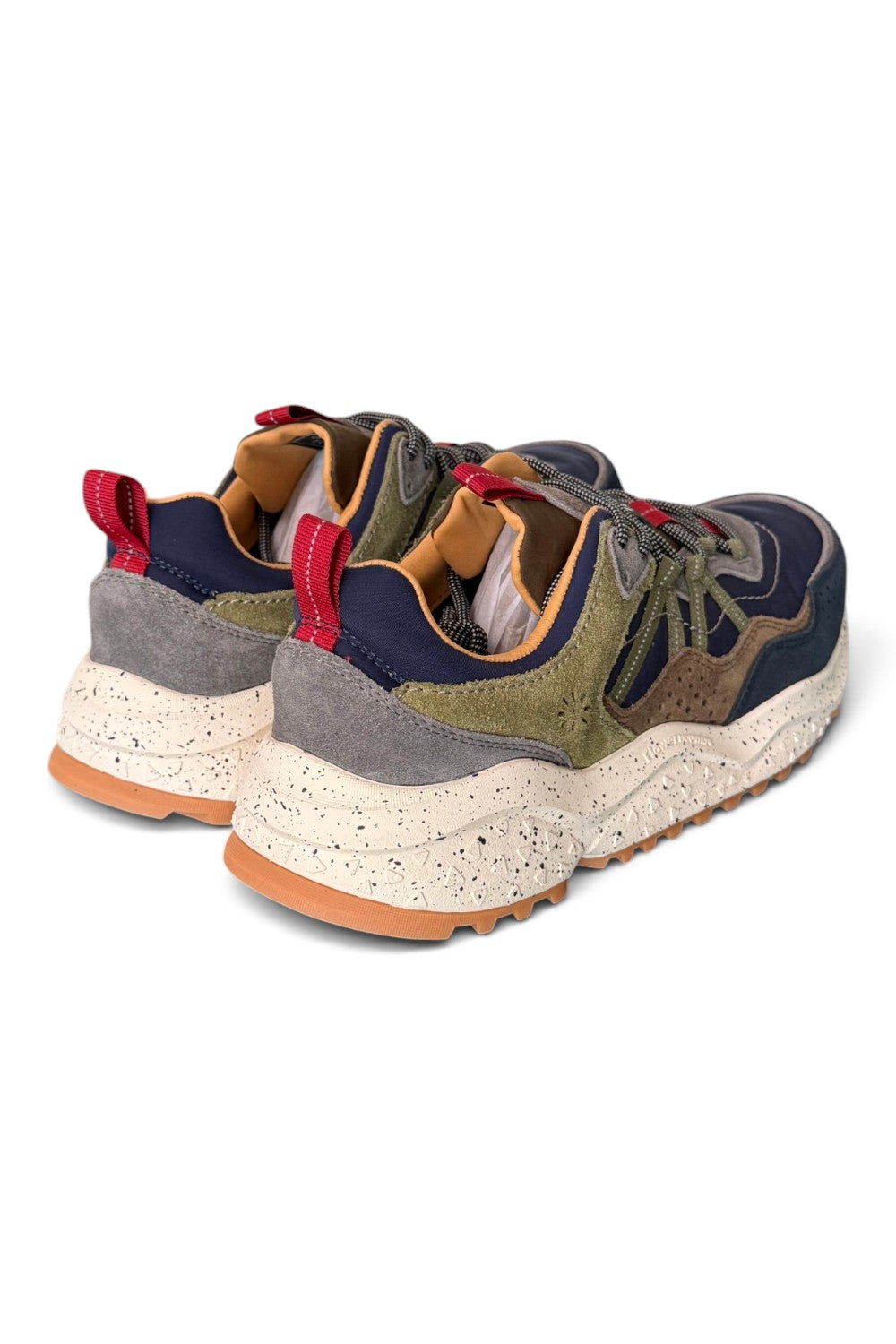 Sneaker uomo Flower Mountain Sanchia 1A08 blue brown mud 