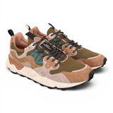 Sneaker uomo Flower Mountain Yamano 1E98 cream brown taupe 
