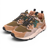 Sneaker uomo Flower Mountain Yamano 1E98 cream brown taupe 