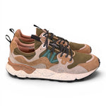 Sneaker uomo Flower Mountain Yamano 1E98 cream brown taupe 