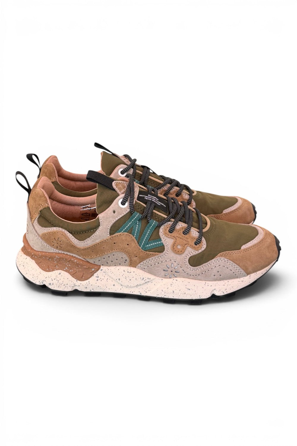 Sneaker uomo Flower Mountain Yamano 1E98 cream brown taupe 