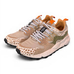 Sneaker donna Flower Mountain Yamano 3 2E51 beige cow brown 