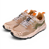 Sneaker donna Flower Mountain Yamano 3 2E51 beige cow brown 