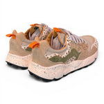 Sneaker donna Flower Mountain Yamano 3 2E51 beige cow brown 