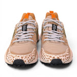 Sneaker donna Flower Mountain Yamano 3 2E51 beige cow brown 