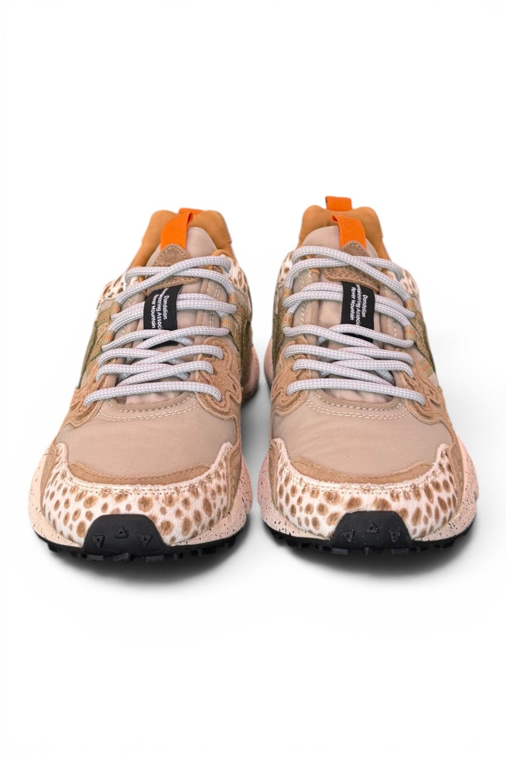 Sneaker donna Flower Mountain Yamano 3 2E51 beige cow brown 