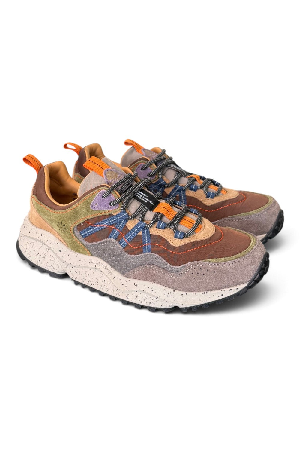 Sneaker uomo Flower Mountain Sanchia 4D96 mud brown olive 