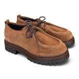 Allacciato ingegnere suede cuoio Francesco B 