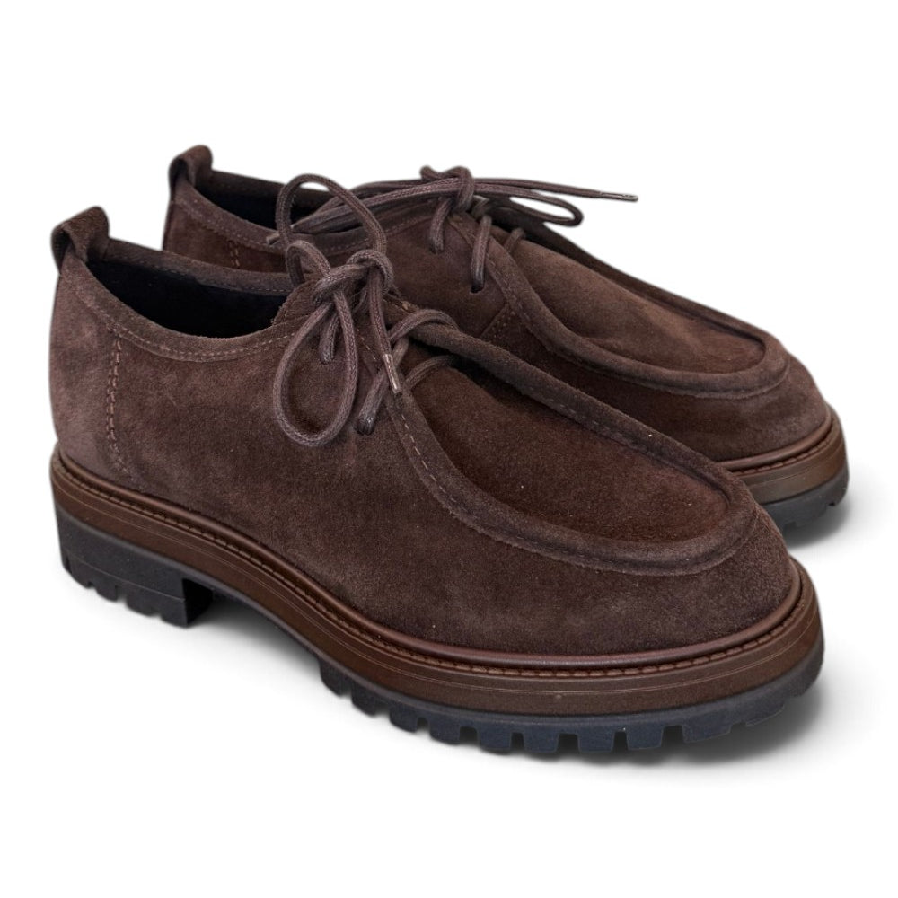 Allacciato ingegnere suede moro Francesco B 