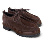 Allacciato ingegnere suede moro Francesco B 