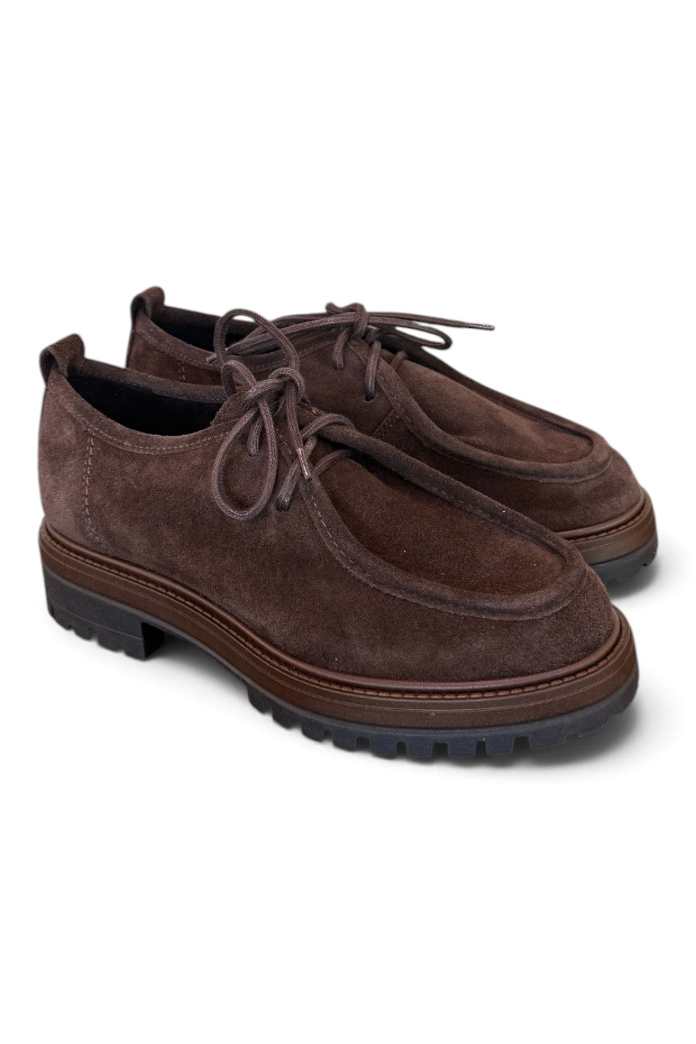 Allacciato ingegnere suede moro Francesco B 
