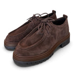 Allacciato ingegnere suede moro Francesco B 