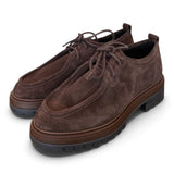 Allacciato ingegnere suede moro Francesco B 