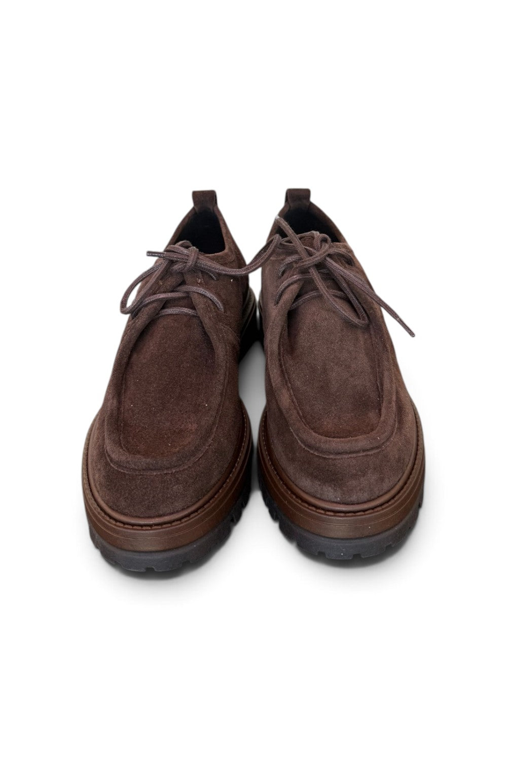 Allacciato ingegnere suede moro Francesco B 
