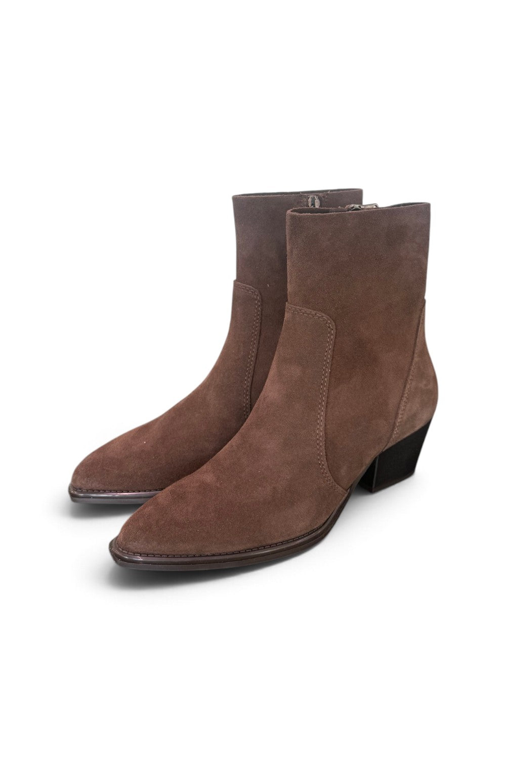 Stivaletto texano suede nocciola T50 Francesco B.<BR/> 