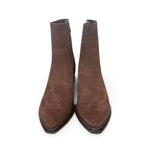 Stivaletto texano suede nocciola T50 Francesco B.<BR/> 