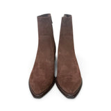 Stivaletto texano suede nocciola T50 Francesco B.<BR/> 
