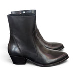 Stivaletto texano pelle nera T50 Francesco B.<BR/> 