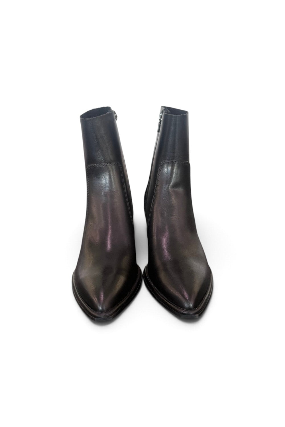 Stivaletto texano pelle nera T50 Francesco B.<BR/> 