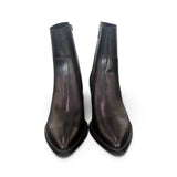Stivaletto texano pelle nera T50 Francesco B.<BR/> 