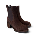 Stivaletto plateau camoscio testa di moroFrancesco B.<BR/> 