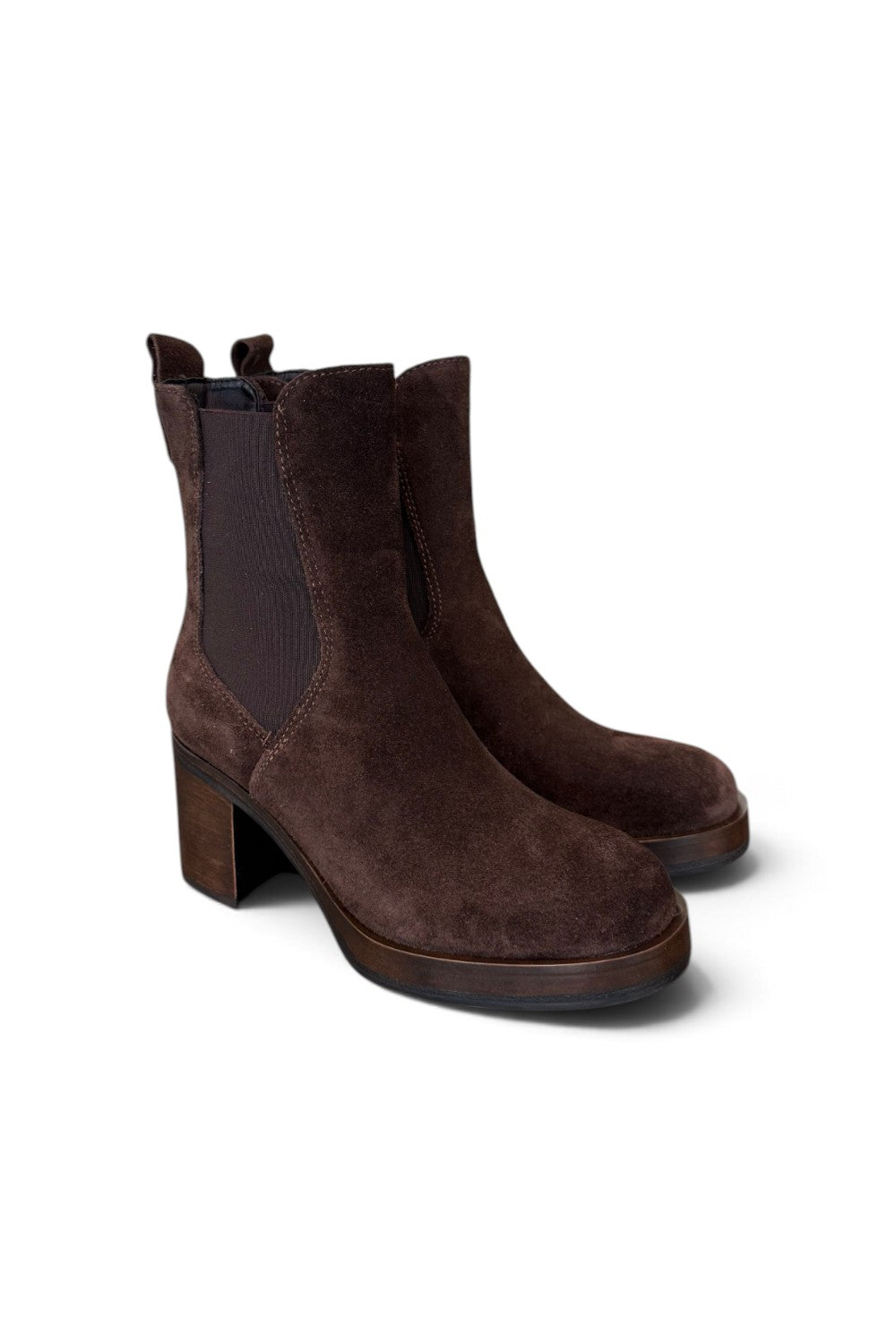 Stivaletto plateau camoscio testa di moroFrancesco B.<BR/> 
