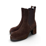 Stivaletto plateau camoscio testa di moroFrancesco B.<BR/> 