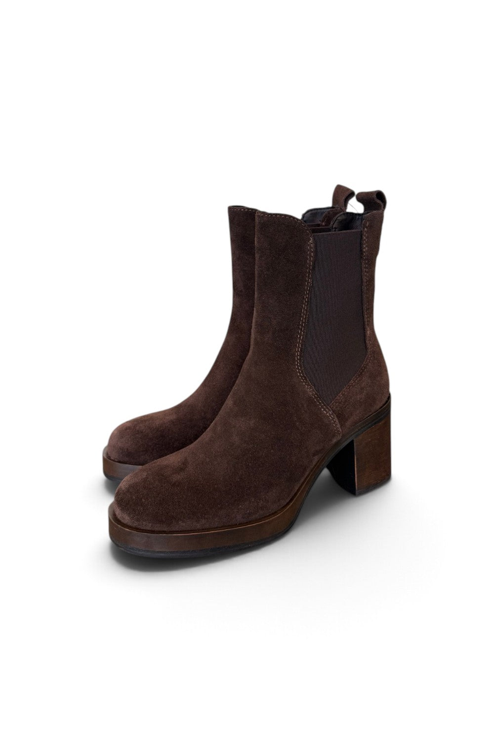 Stivaletto plateau camoscio testa di moroFrancesco B.<BR/> 