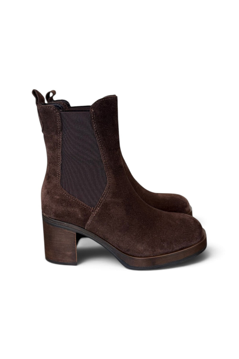 Stivaletto plateau camoscio testa di moroFrancesco B.<BR/> 