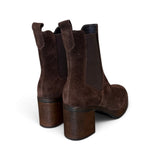 Stivaletto plateau camoscio testa di moroFrancesco B.<BR/> 
