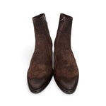 Stivaletto texano suede moro Francesco B.<BR/> 