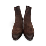 Stivaletto texano suede moro Francesco B.<BR/> 